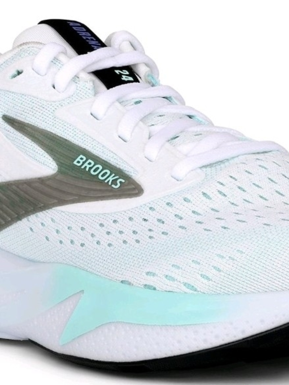 Brooks Women's Running Shoes in White and Mint